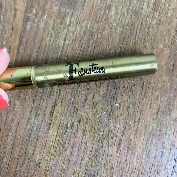 Vintage Parnes Feinstein Brass Pearl‎ Rhinestone Cherry Spice Perfume Pen EMPTY - Picture 7 of 10